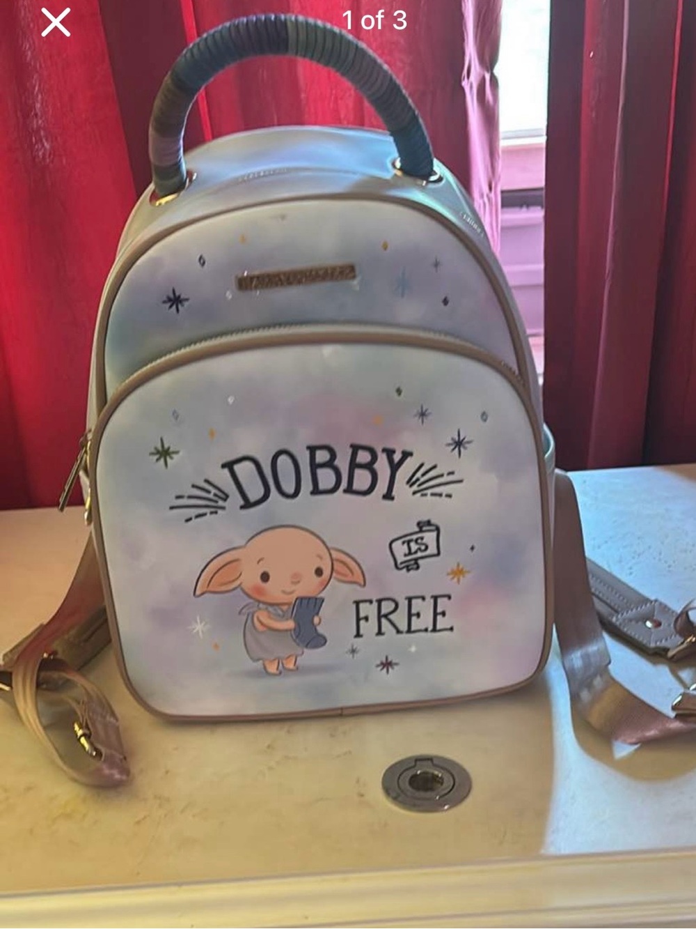 Kids 'Dobby is Free' Pastel Backpack Purse - Pink/Blue